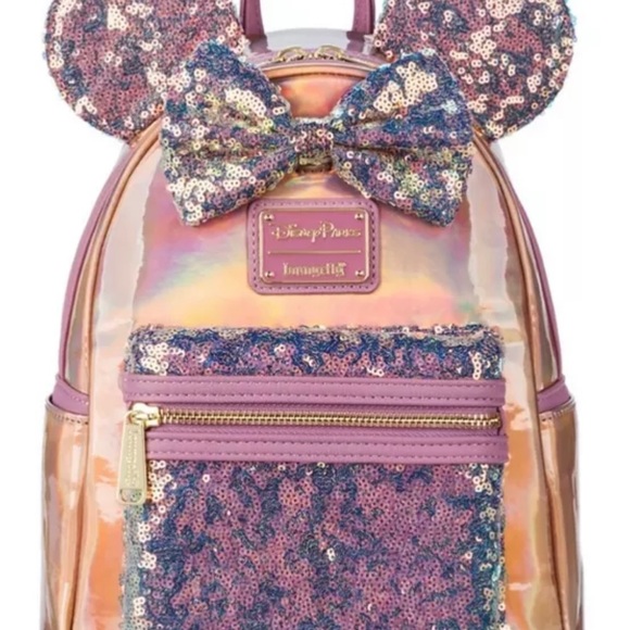 Minnie Mouse EARidescent Mini Backpack by Loungefly 50th Anniversary - Picture 2 of 4